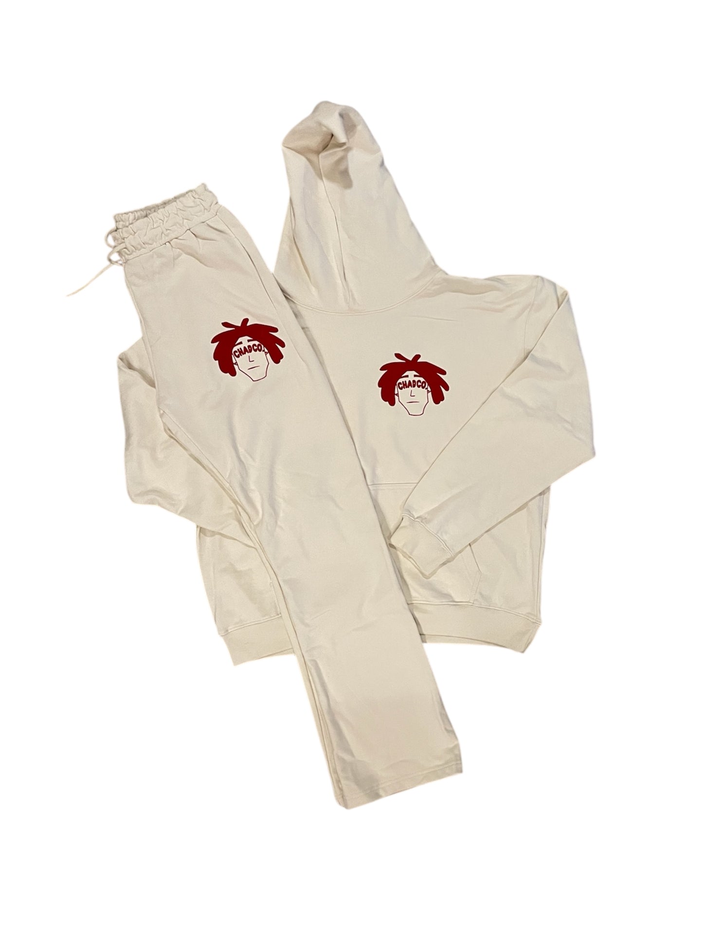 ChadCo. Cream Stacked Sweatsuit (Limited Edition)